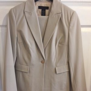The Limited Tan Stretch Suit Pants & Blazer Sz 6
